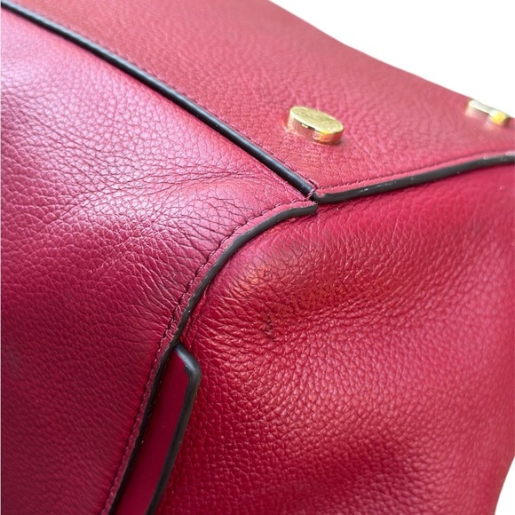 Michael Kors Burgundy Large Leather Tote - Picture 9 of 16